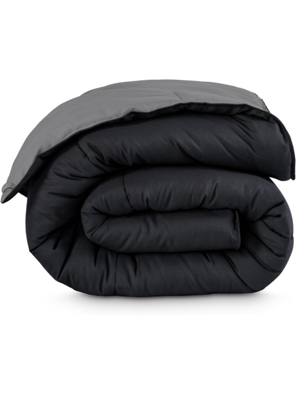 Reversible Twin XL Comforter Set - Black & Grey, Soft Cozy Bedding for All